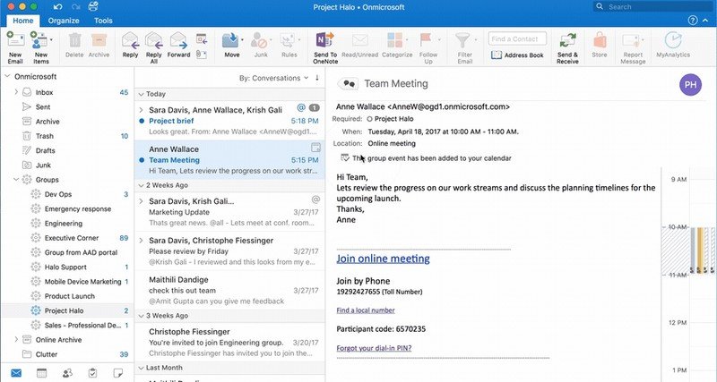 outlook for mac manage email groups